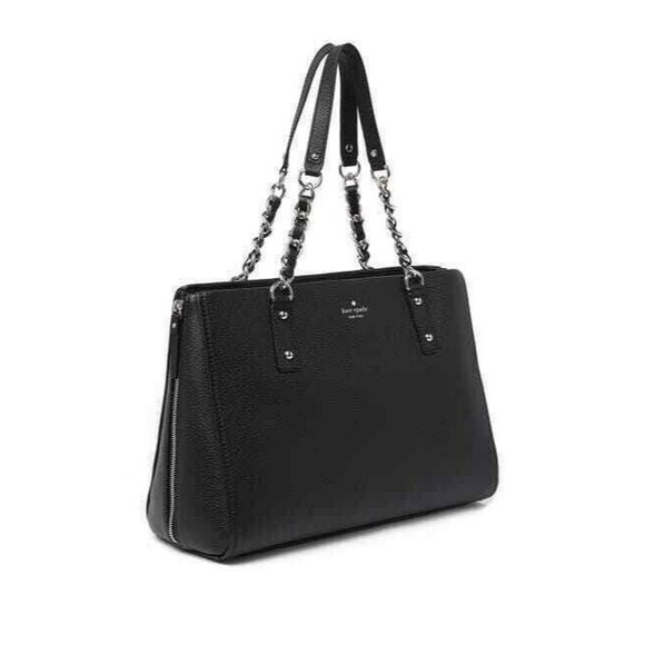 New Kate Spade Andee Cobble Hill Satchel Pebble Leather Black - Picture 2 of 5